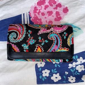 Vera Bradley Parisian Paisley Trifold Wallet